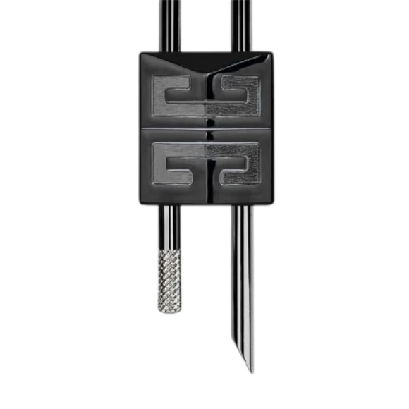 Givenchy black gunmetal shark lock keychain - Picture 3 of 5